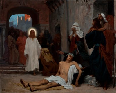 Studie voor Jezus in Kafarnaüm door Rodolpho Amoêdo